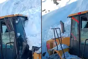 Hakkari'de Çığ Tehlikesi: Operatör Kurtarıldı