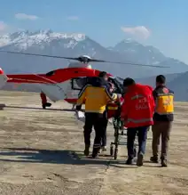 15 Aylık Bebek, Helikopterle Van'a Sevk Edildi