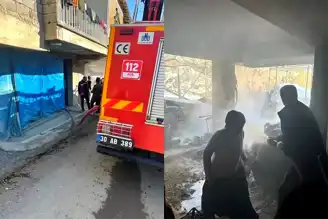 Hakkari'de Depo Yangını Sönümlendirildi
