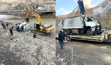 Hakkari'de Çöp Kamyonu Kazası: 3 Yaralı