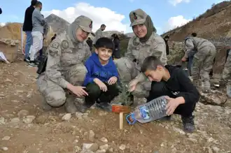 Şehit Öğretmenler Anısına Fidan Dikimi