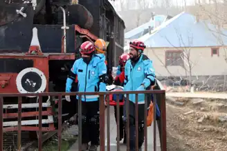 UMKE'den Doğu Anadolu'da Tren Kazası Tatbikatı