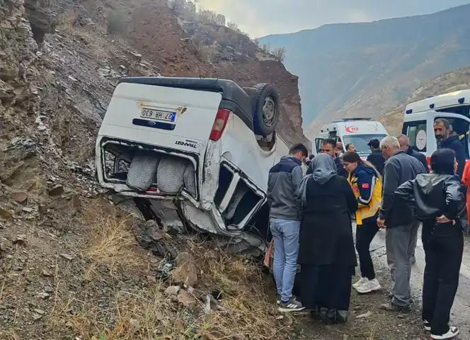 Doğu Anadolu'da Minibüs Kazası: 4 Yaralı